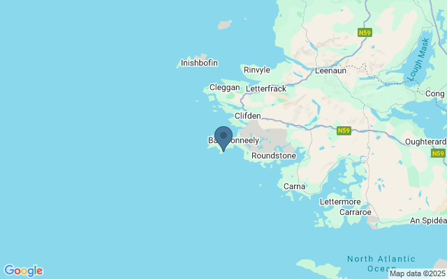 Kaart met locatie Connemara Smokehouse